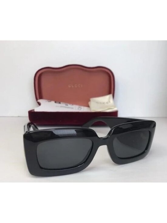 ? - Authentic New Gucci GG0811S 001 Black / Grey Lens main image 5